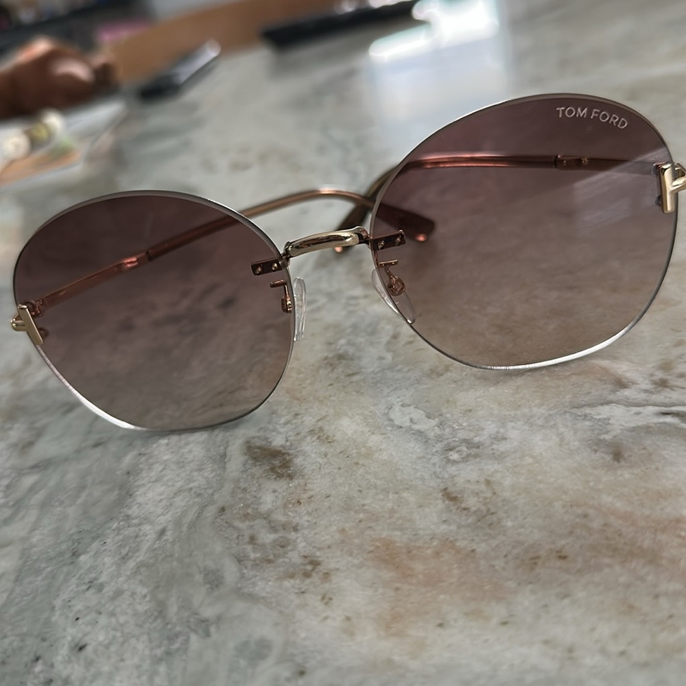 Tom Ford Brown and Gold Sunglasses TF896-K